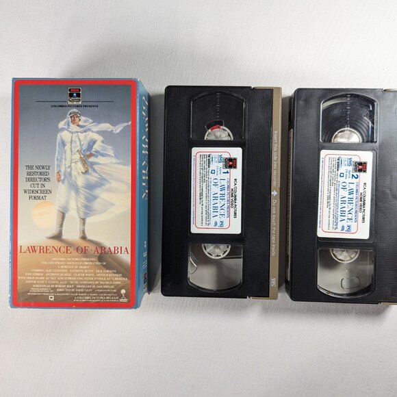 3/$15 Vintage Letterbox Double VHS 1989 LAWRENCE OF ARABIA 7x ac award winner - Picture 4 of 5